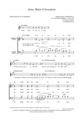 Arise, Shine O Jerusalem/Behold the Lord, the ruler is come SATB choral sheet music cover